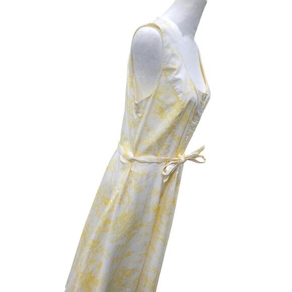 J. Peterman Women's Vintage Toile De Juy Sleeveless Cotton Midi Dress Size 10 - Picture 11 of 16